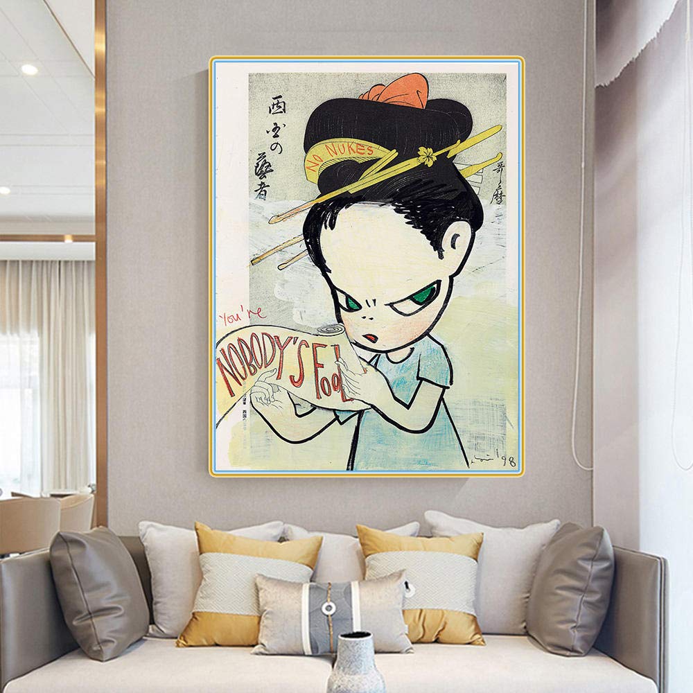 Yoshitomo Nara Posters《Nobody'S Fool》Japanese Wall Art Cute